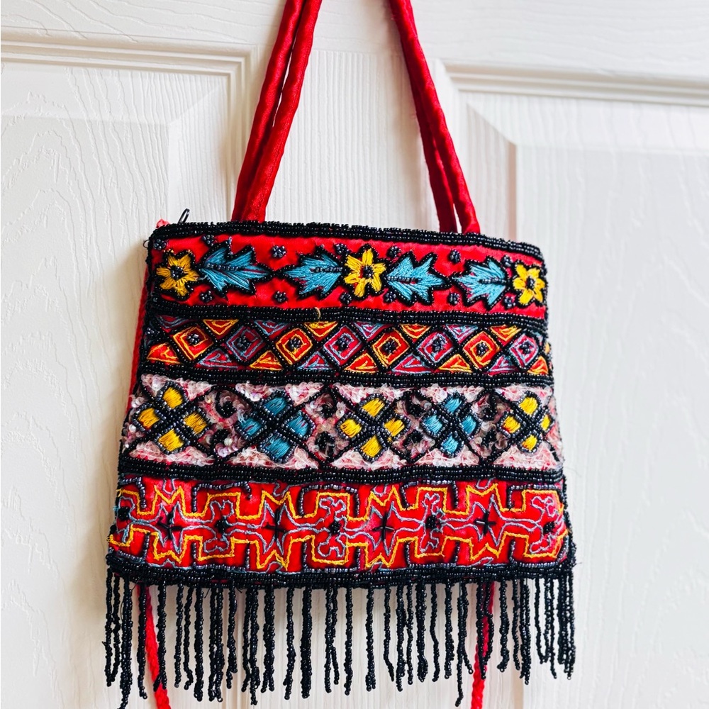 Colorful Embroidered Women's Bag